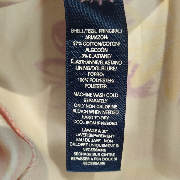 Chaps New Floral Jacquard Fit n Flare V-Neck Pleated Sleeveless Dress Size 4 NWT - Picture 13 of 16